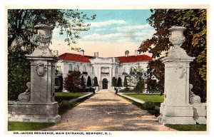 Postcard HOUSE SCENE Newport Rhode Island RI AP5153