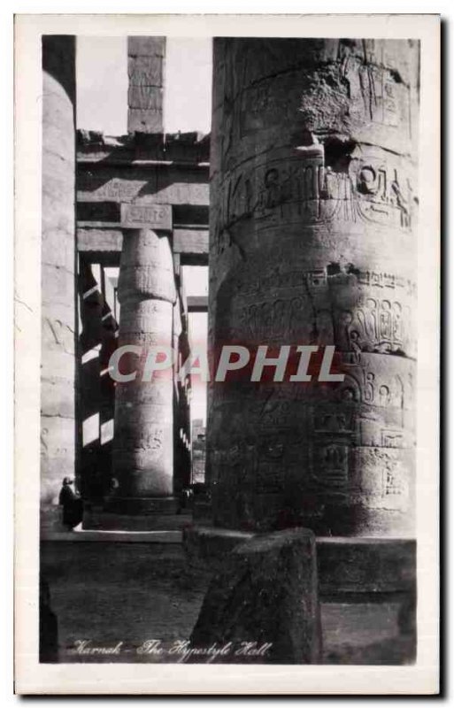 Postcard Ancient Egypt Karnak Egypt The Hippostyle Hall