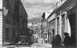 Calle de Guerrero Cuernavaca Mexico 1930s RPPC Real Photo postcard