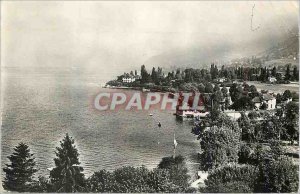 Modern Postcard Lake Annecy (Haute Savoie) Lake Edge has Menthon