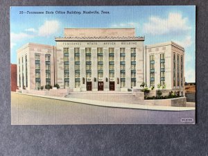 Tennessee State Office Building Nashville TN Linen Postcard H1332083416