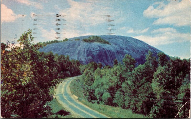 Postcard GA Stone Mountain PHOTO CHROME COLOR VINTAGE PC POSTED