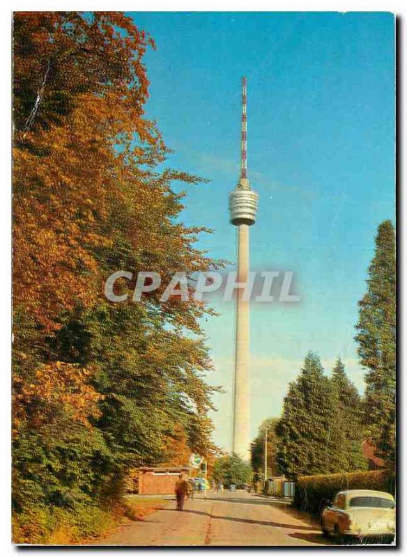 Postcard Modern Fernsehturn Stuttgart