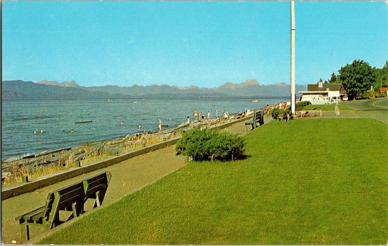 Qualicum British Columbia Vancouver Island Postcard Unposted Vintage Grant Mann 