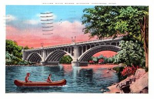 Postcard BRIDGE SCENE Milwaukee Wisconsin WI AP5795