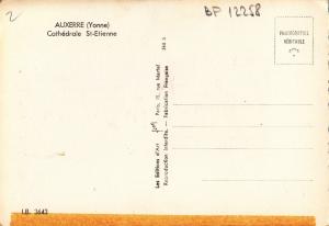 BF12258 auxerre yonne cathedrale st etienne  france front/back image