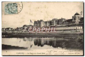 Old Postcard Cabourg The Beach and the Grand Hotel