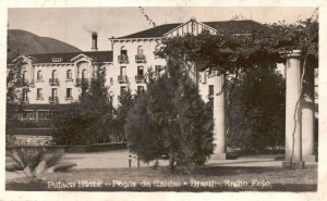 Vintage Postcard 1920's Palace Hotel Pocos De Caldes Radio Photo Brazil