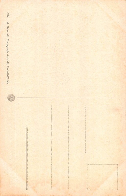 Switzerland Am Rhonegletscher vintage postcard