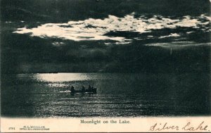 New York Silver Lake Moonlight On The Lake 1907