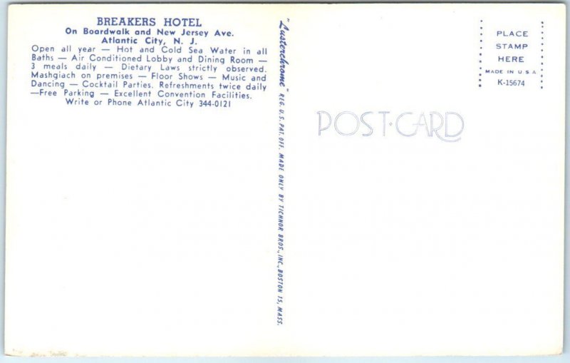Breakers Spacious, Sea Water Swimming Pool - Breakers Hotel - Atlantic City, NJ