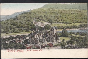 Wales Postcard - Tintern Abbey From Chapel Hill      RT1398