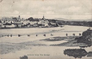 ARKLOW WICKLOW IRELAND~FROM THE BRIDGE~1904 PHOTO POSTCARD