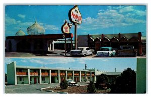ASHFORK, Arizona AZ ~ Route 66 - NOMAD MOTEL Roadside 1950s Cars  Postcard
