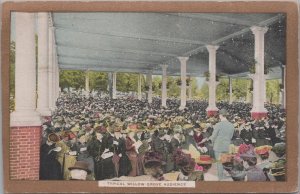 Postcard Typical Willow Grove Park Audience Willow Grove PA