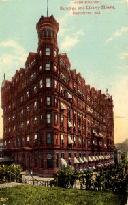 Baltimore, Maryland - The Hotel Rennert - Saratoga & Liberty Streets - c1908