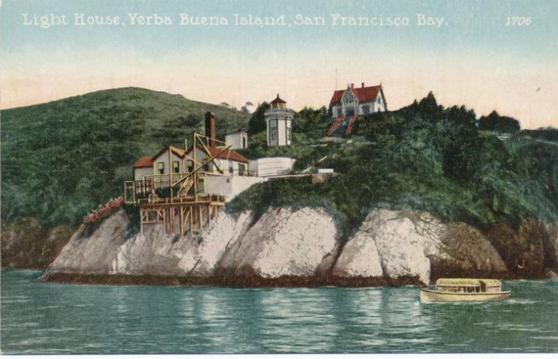 Light House on Yerba Buena Island - San Francisco Bay CA, California - DB