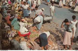KINGSTON, Jamaica, The West Indies, 1940-60s; Market Scene