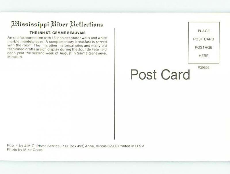 Pre-1980 INN SCENE Ste. Genevieve - Near Arnold & St. Louis Missouri MO G9185-13