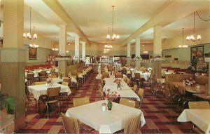 Postcard 1950s California Glendale Buckley's Cafeteria interior occupation 12578