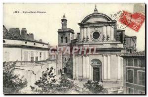 Old Postcard Uzes Eglise Saint Etienne