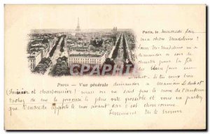 Old Postcard Vue Generale Paris Tour Eiffel