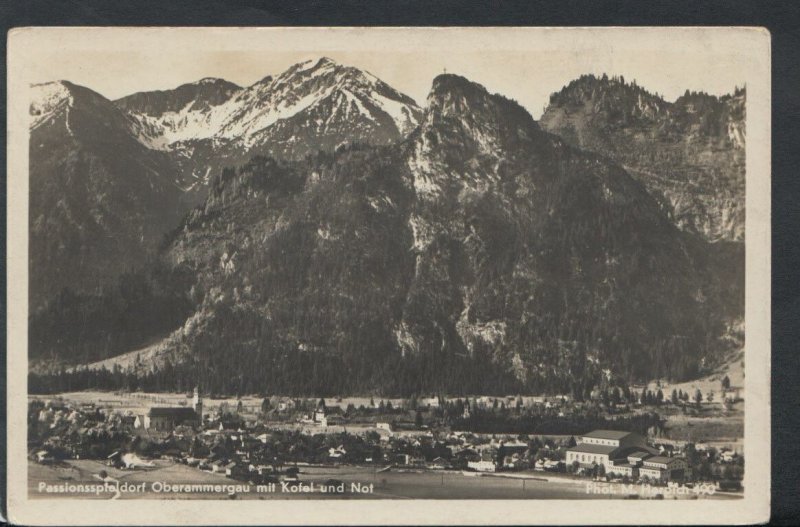 Germany Postcard - Passionsspteldorf Oberammergau Mit Kofel und Not  T2584
