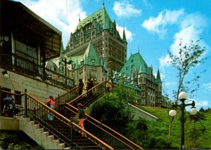 Canada Quebec Chateau Frontenac From Cote de la Montagne 1989