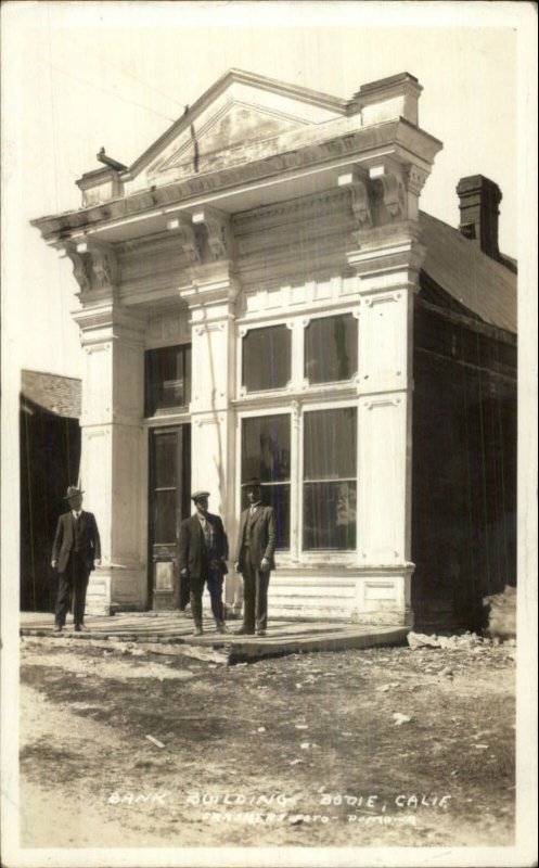 Bodie CA Bank Building c1920s-30s Real Photo Postcard FRASHER'S