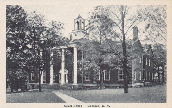 Court House Geneseo New York Albertype