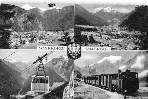 Mayrhofen Austria Zillertal Railroad Real Photo Vintage Postcard JF685672