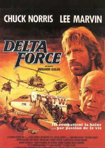 Chuck Norris Delta Force Rare French Film Movie Postcard