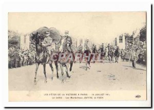 The celebrations of victory in Paris July 14, 1919 Old Postcard The parade Th...