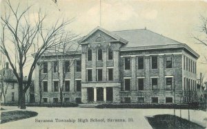 Illinois Savanna Township High School Postcard 22-2334