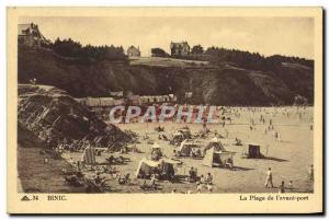 Old Postcard Binic La Plage L & # 39Avant Port