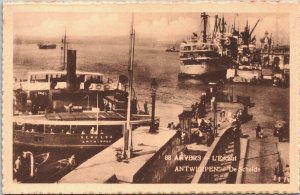 Belgium Antwerpen De Schelde Antwerp Vintage Postcard 09.38