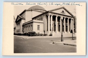 Chicago Illinois lL Postcard RPPC Photo Christian Science Church c1910's Antique