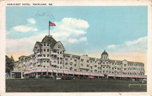 Sam-O-Set Hotel, Rockland, Maine, Early Postcard, Used in 1926