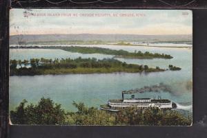 Horse Shoe Island,Mc Gregor,IA Postcard 