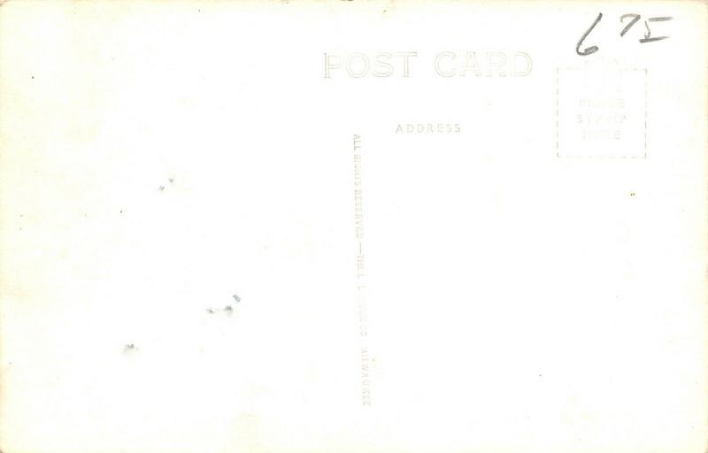 Eldora IA~Rustic Shingle Pavilion~Upper Pine Lake~Real Photo Postcard~RPPC 1940s