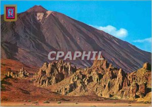 Modern Postcard Santa Cruz de Tenerife Valley of Ucanca and the Teide Peak