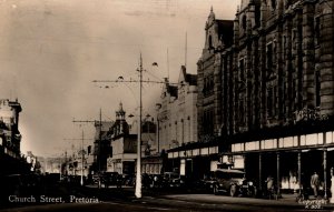 South Africa Church Street Pretoria Vintage RPPC 08.73