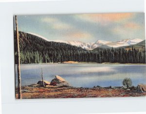 Postcard Mt. Evans And Range From Echo Lake, Colorado