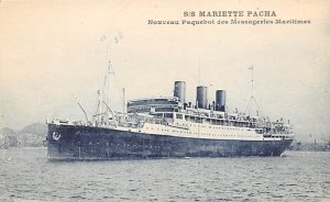 S/S Mariette-pacha may 2nd, 1933 Messageries Maritimes Line Ship 