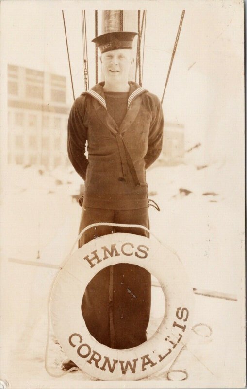 Halifax Sailor (Stevens) from HMCS 'Cornwallis' Nova Scotia NS Postcard E95