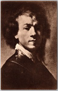 Portrait Of Himself Rembrandt Van Rijn Commo Adolescent Postcard 