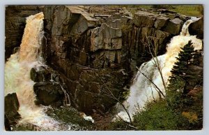 Twin Falls At High Falls, Fort William/Port Arthur Ontario, Vintage Postcard