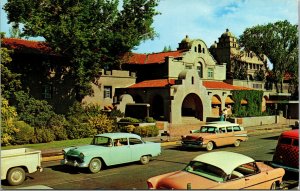 Vtg Alvarado Hotel Street View Old Cars Albuquerque New Mexico NM Postcard