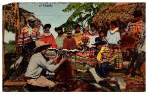 Seminole Indians Fur Trading in the Everglades Florida