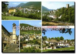 Postcard Modern Lozere Chanac general view the tower which dominates the town...